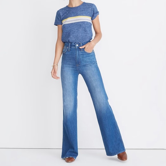 Madewell Denim - NEW Madewell 11” High Rise Flare Jean Mossbrook Wash 27 Petite